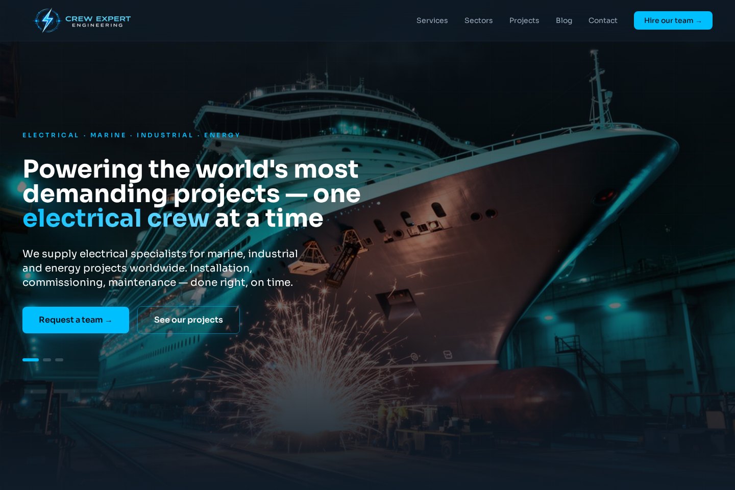Crew Expert Engineering OÜ veebileht